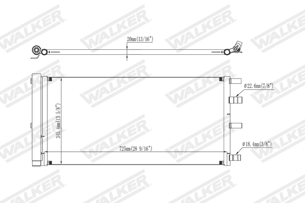 Walker Condensor, airconditioning WCD00415