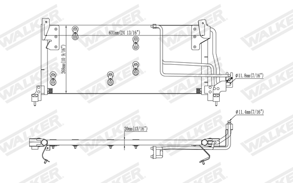 Walker Condensor, airconditioning WCD00455
