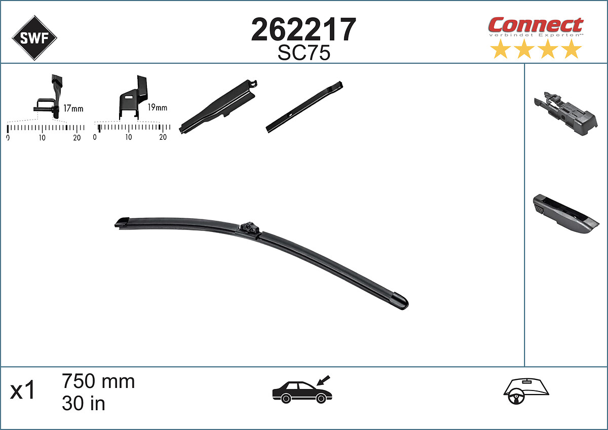 SWF Ruitenwisserblad 262217