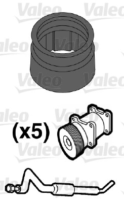 Valeo Koelmiddelbuis pakking 509552