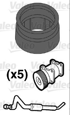 Valeo Koelmiddelbuis pakking 509553