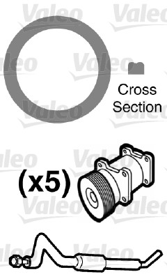 Valeo Koelmiddelbuis pakking 509555