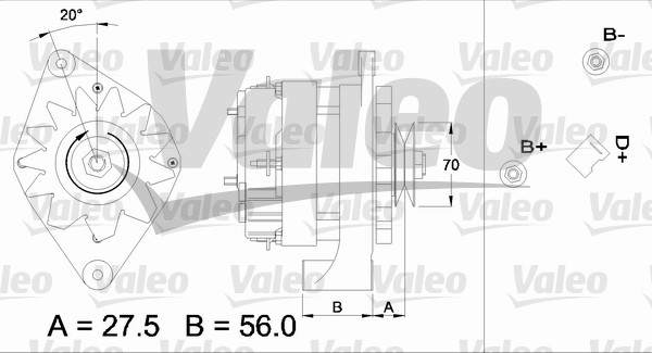 Valeo Alternator/Dynamo 436161