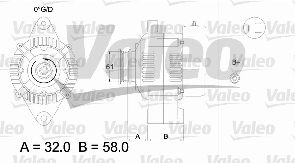 Valeo Alternator/Dynamo 436521