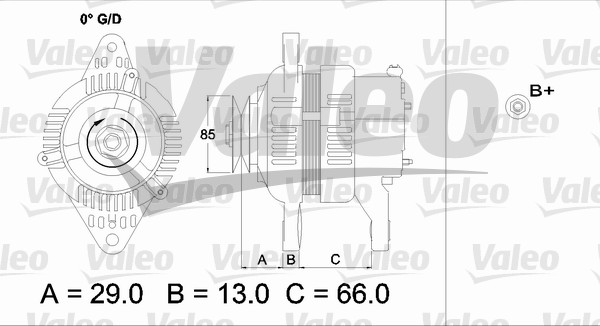 Valeo Alternator/Dynamo 437157