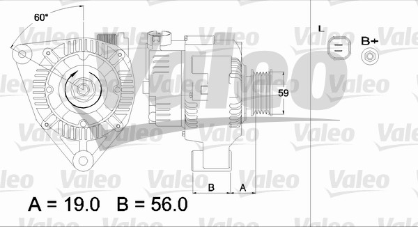 Valeo Alternator/Dynamo 437345