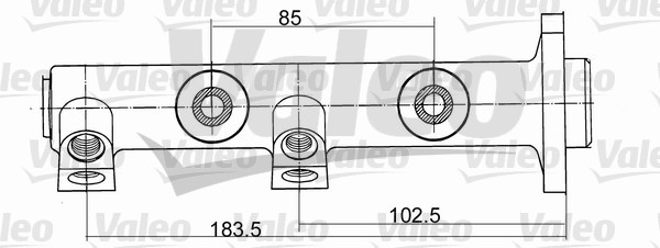 Valeo Hoofdremcilinder 350471