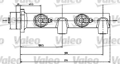 Valeo Hoofdremcilinder 350450