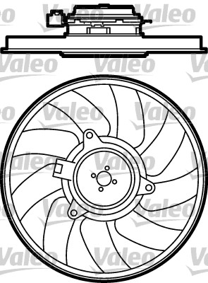 Valeo Ventilatorwiel-motorkoeling 696080