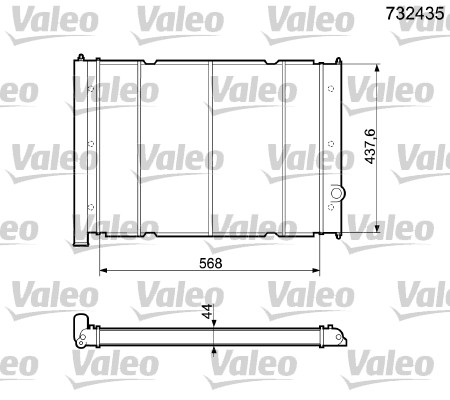 Valeo Radiateur 732435
