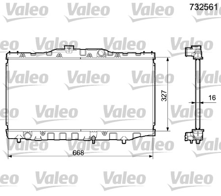 Valeo Radiateur 732561