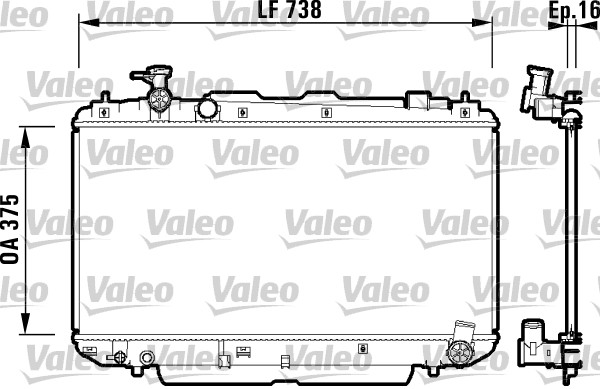 Valeo Radiateur 734182