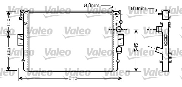 Valeo Radiateur 734233