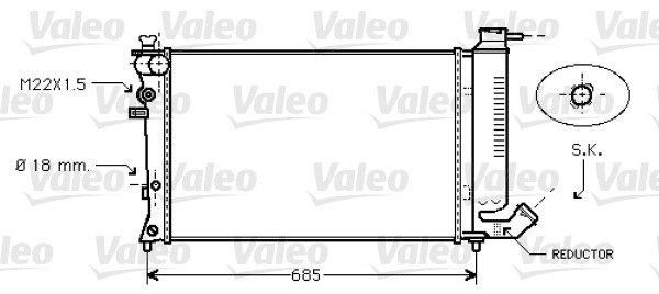 Valeo Radiateur 734445