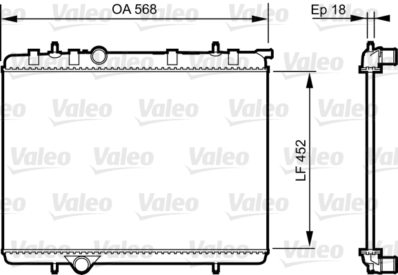 Valeo Radiateur 735090