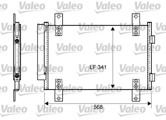 Valeo Airco condensor 814081