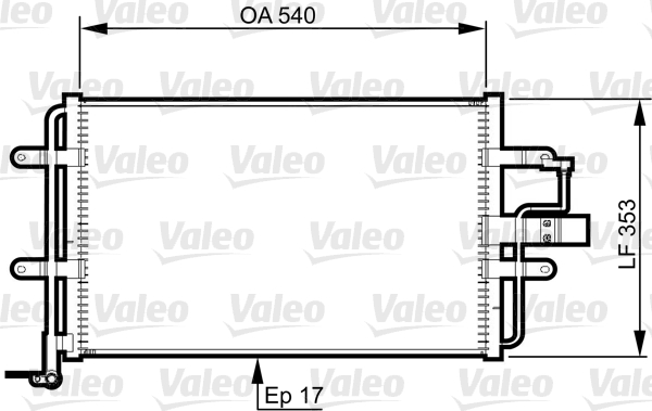 Valeo Airco condensor 814357