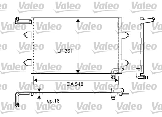 Valeo Airco condensor 816910