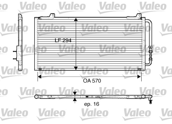 Valeo Airco condensor 816921