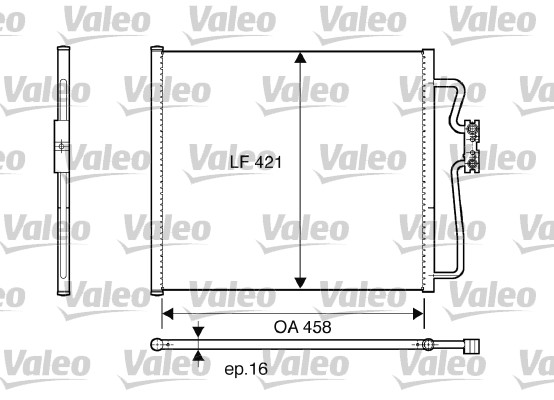 Valeo Airco condensor 816922