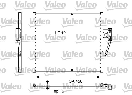 Valeo Airco condensor 817248