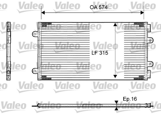 Valeo Airco condensor 817385