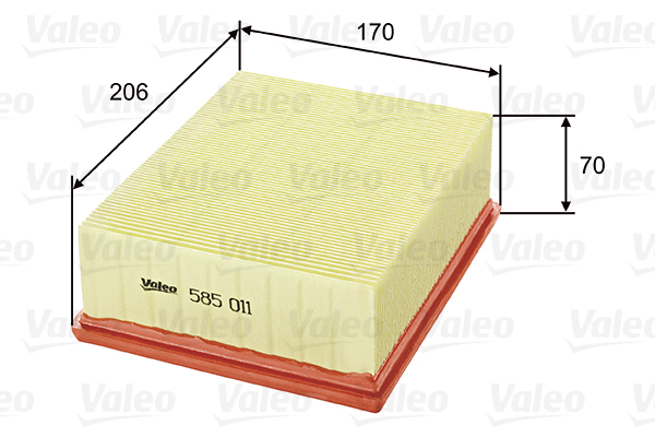 Valeo Luchtfilter 585011