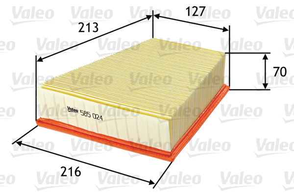 Valeo Luchtfilter 585024