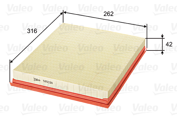 Valeo Luchtfilter 585038