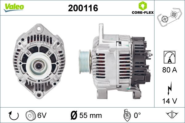 Valeo Alternator/Dynamo 200116