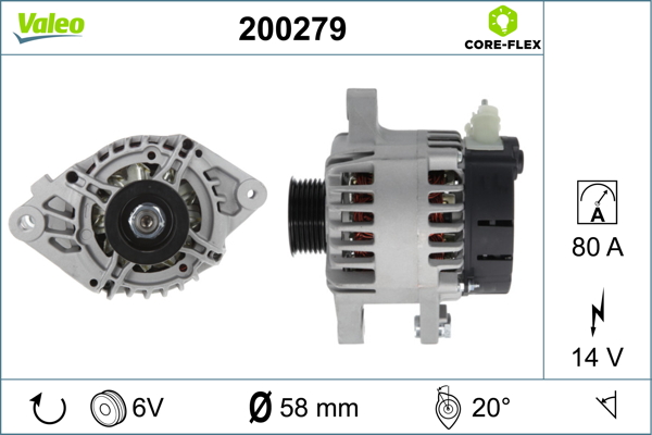 Valeo Alternator/Dynamo 200279