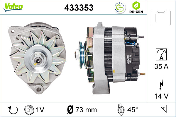 Valeo Alternator/Dynamo 433353