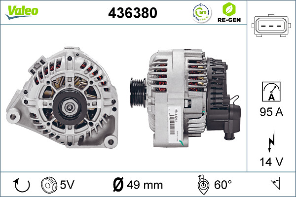 Valeo Alternator/Dynamo 436380