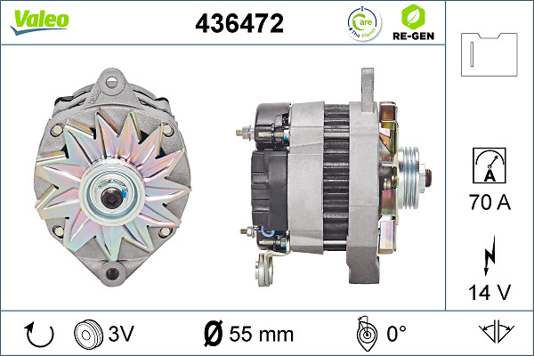 Valeo Alternator/Dynamo 436472