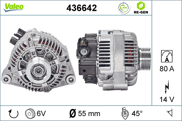 Valeo Alternator/Dynamo 436642