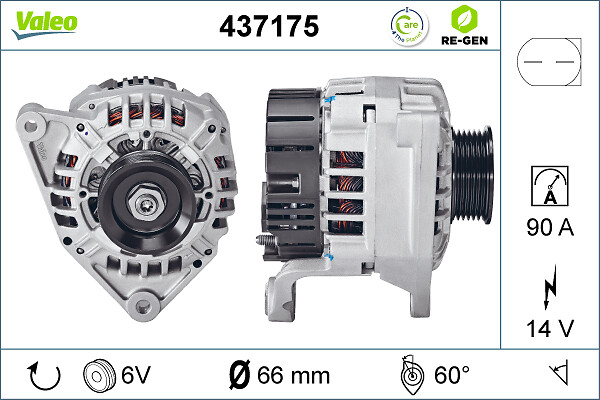 Valeo Alternator/Dynamo 437175