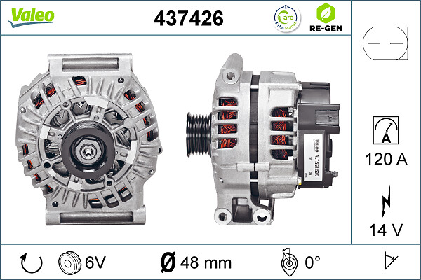 Valeo Alternator/Dynamo 437426