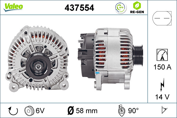 Valeo Alternator/Dynamo 437554