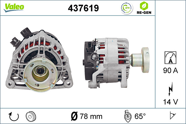 Valeo Alternator/Dynamo 437619