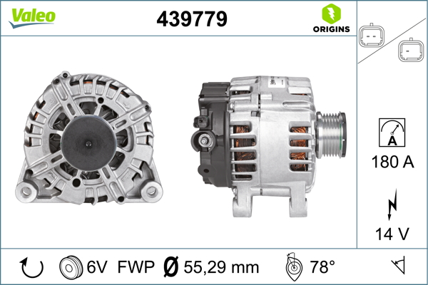 Valeo Alternator/Dynamo 439779