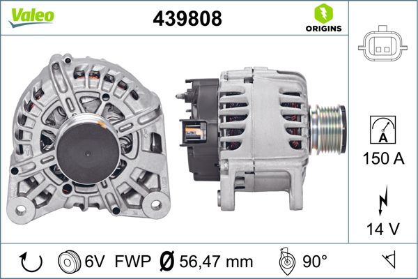 Valeo Alternator/Dynamo 439808