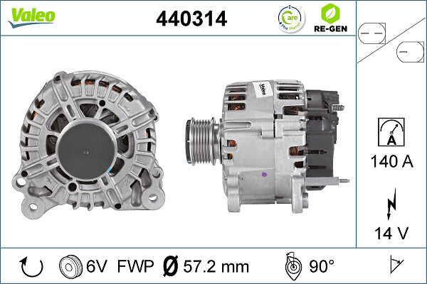 Valeo Alternator/Dynamo 440314