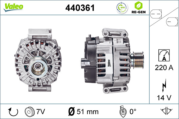 Valeo Alternator/Dynamo 440361