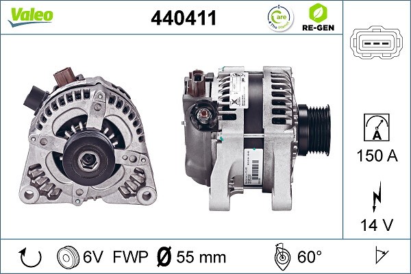 Valeo Alternator/Dynamo 440411