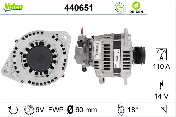 Valeo Alternator/Dynamo 440651