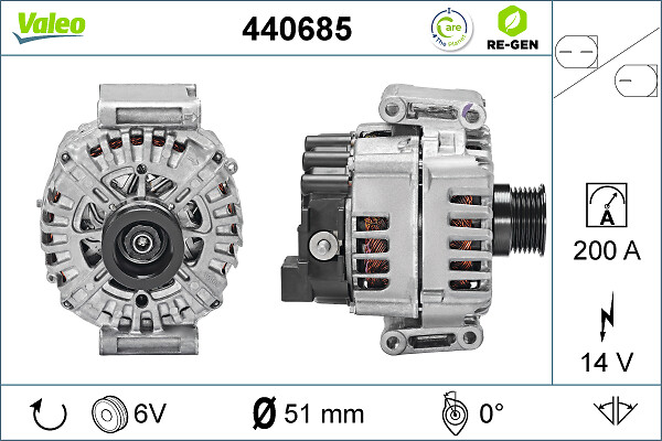 Valeo Alternator/Dynamo 440685