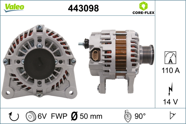 Valeo Alternator/Dynamo 443098