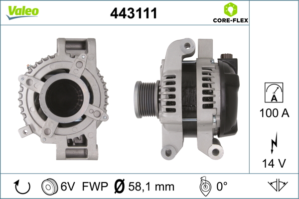 Valeo Alternator/Dynamo 443111