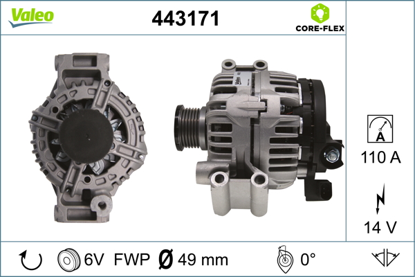 Valeo Alternator/Dynamo 443171