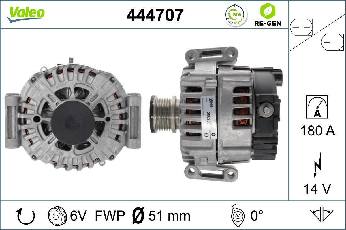 Valeo Alternator/Dynamo 444707